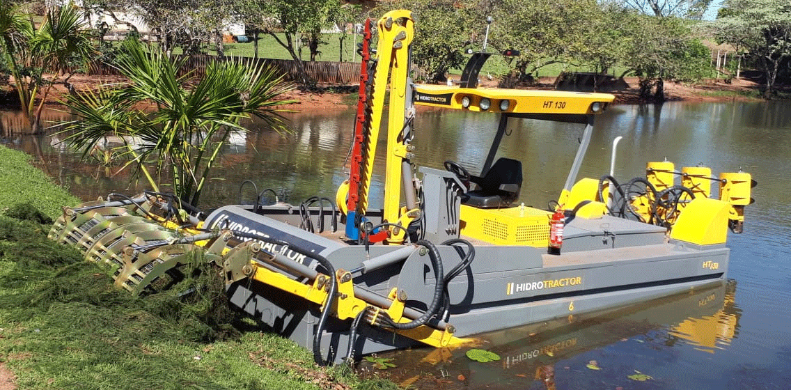 Hidrotractor e MDPower inovam com projeto de trator aquático