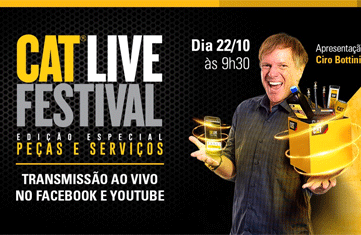 ELO NEWS Materia Sotreq e Caterpillar promovem Cat Live Festival de Peças e Serviços