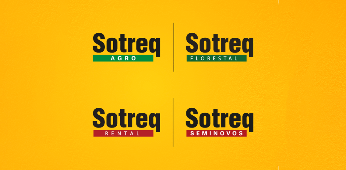 Sotreq repagina logos de áreas de negócios e reforça identidade